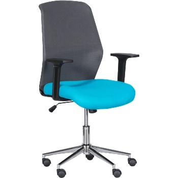 Bittel Работен офис стол Carmen 7047-1 - сив-син (3520387_4)