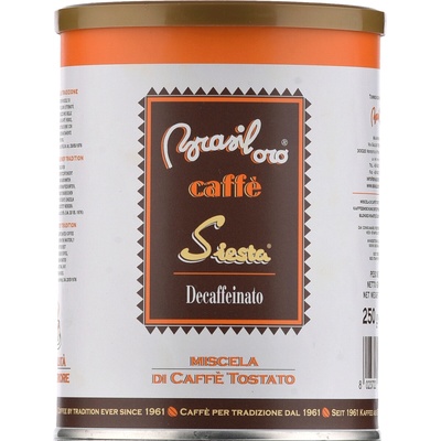 Brasil Oro káva Siesta Decaffeinato mletá 250 g