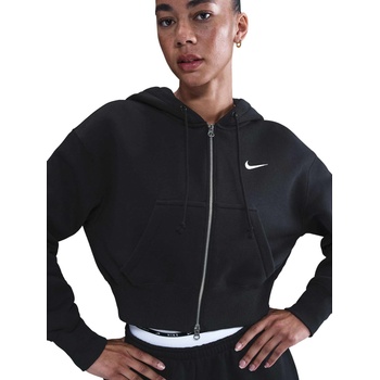 Nike Суитшърт w nsw phnx flc crop fz hdy