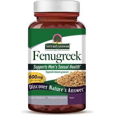 Nature's Answer Fenugreek Pískavica grécke seno 600 mg 90 kapsúl