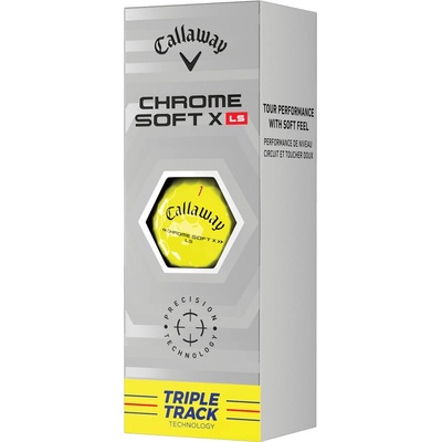 Callaway Chrome Soft X LS Triple Track žluté 3 ks