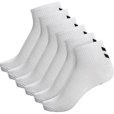 Hummel hmlCHEVRON 6-PACK MID CUT SOCKS biela