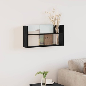 vidaXL Етажерка за списания с рафт Черния дъб 60 x 12 x 30 см (890792)