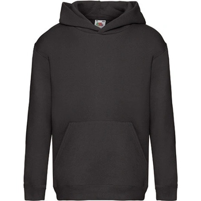 Fruit of the Loom Detská Mikina s kapucňou 62-037-0 Black