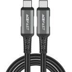 ACEFAST Кабел Acefast C1-09, USB-C към USB-C, USB4, PD3.1, 5A, 1m, сиво-черно (C1-09)