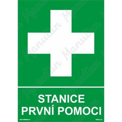Stanice první pomoci, samolepka 148 x 210 x 0,1 mm A5