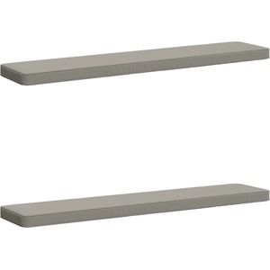 vidaXL Калъфи за пейки, 2 части VUGHT 2 pcs 100% полиестер Сиво (950685)