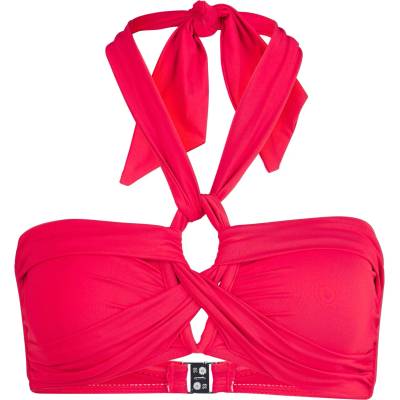 Seafolly Дамско бикини горнище Seafolly Women's Collective Halter Bandeau Bikini top - Cosmo Red - размер 42 (EU) (150-2106-1216)