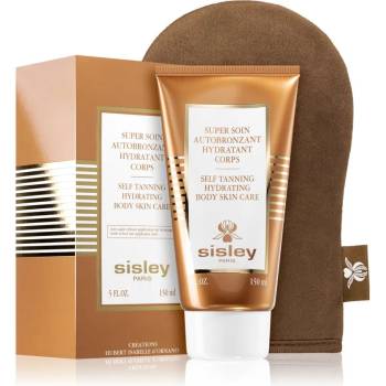 Sisley Super Soin Self Tanning Hydrating Body Skin Care автобронзант мляко за тяло s aplikační rukavicí 150ml