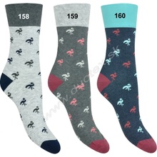 MORE Veselé ponožky 078-158 sivá