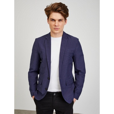 ZOOT. lab Тъмносиньо мъжко ленено яке ZOOT. lab Joseph ZOOT. lab | Sin | МЪЖЕ | S