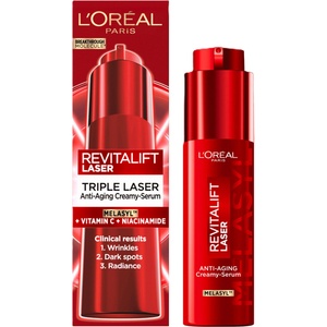 L'Oréal L'Oréal Revitalift Laser Крем-серум за лице против бръчки, 50 ml