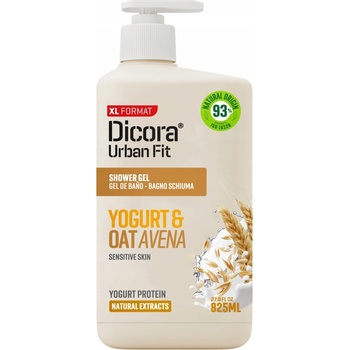 Dicora Urban Fit Krém do kúpeľa YOGURT A OVOS 825 ml