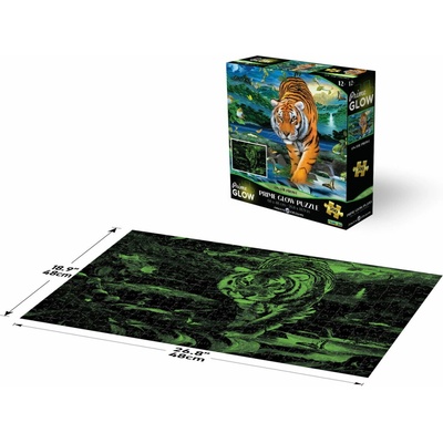 PRIME 3D Svítící puzzle Neonové Tygr 500 ks