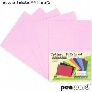 Penword A4 corrugated cardboard lila 5pcs