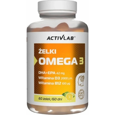 Activlab Gummies Omega 3 Lime-Lemon 60 gumených cukríkov