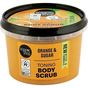 Organic Shop Скраб за тяло Orange & Sugar, 250 ml
