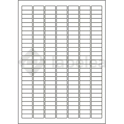 Labelea Samolepiace etikety 25,4x10 mm biele papierové, odlepiteľné, na hárku A4, pre laserovú a atramentovú tlač, Farba etikiet Biela, Počet hárkov v balení 100 EPN025010W189S