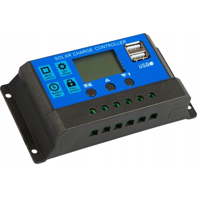 Regulátor nabíjení Blow 100A pro solární panely, inteligentní regulátor energie s LCD a USB