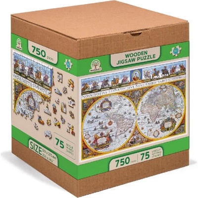 Wooden City Antická mapa XL 750 dielov