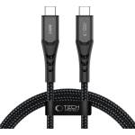 Tech-Protect ub11t ultraboost usb-c КАБЕЛ pd 240w / qc3.0 100cm ЧЕРЕН (5906302353125)