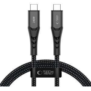 Tech-Protect ub11t ultraboost usb-c КАБЕЛ pd 240w / qc3.0 100cm ЧЕРЕН (5906302353125)