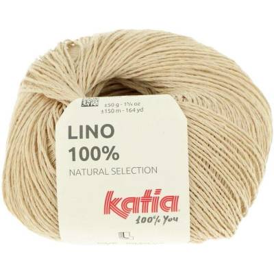 Katia Lino 100% 7 Light Beige Pletací příze