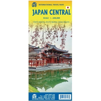 ITMB Publishing mapa Japan Central 1:600 t. ITM
