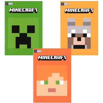 Minecraft Тетрадка A4 Minecraft Pixel 50 листа, 2 вида, Асортимент (72496)