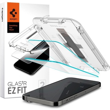 Spigen iPhone 14 Pro Max SPIGEN EZ FIT HD екранен протектор стъкло 2бр 2.5D, 9H + рамка, TRANSFER AGL05202 (AGL05202)