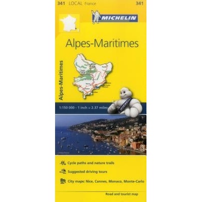 Alpes-Maritimes France Local Map 341