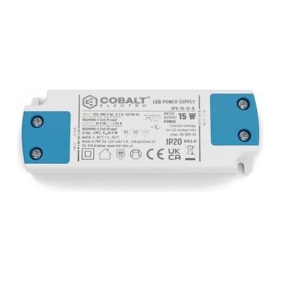 LEDLabs Napájecí zdroj LED Cobalt Electro PFV 12V 15W IP20 B 23-1211-51