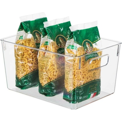 5Five Transparentný box viacúčelový s rúčkami SELENA 31x15x15