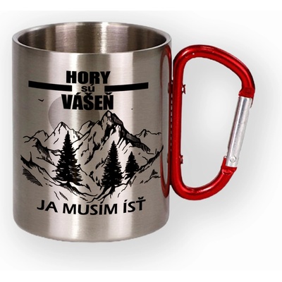 Efektný darček Nerezový hrnček Hory sú vášeň 300 ml