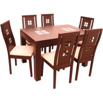 Bogdan Furniture Direct Трапезен комплект Memo. bg модел Largo 1BM, МДФ, Буков Масив