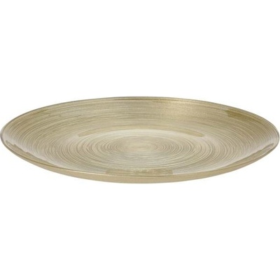 SKLENĚNÝ TALÍŘ 21 CM ZLATÝ*6750