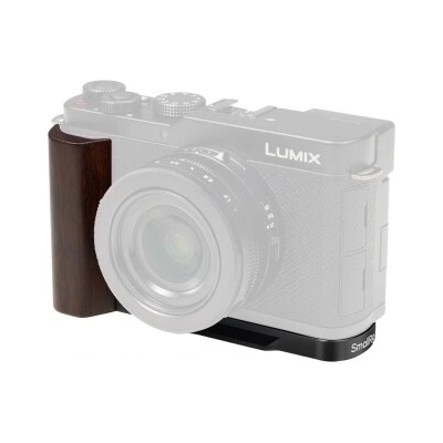 SMALLRIG 5942 L-Shaped Mount Plate s Wooden Handle pre Panasonic LUMIX L10 Black