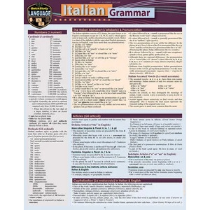 Italian Grammar: A Quickstudy Laminated Language Reference Guide | Sally-Ann del Vino (ISBN: 9781423239888)