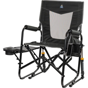 GCI Outdoor Къмпинг стол Gci Stowaway Rocker with Side Table Camping chair - Dark Charcoal - размер 61, 5 x 61, 5 x 98 cm (580-2017-0111)