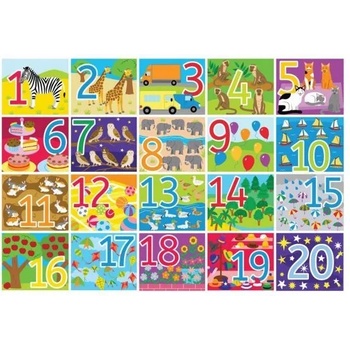 Image 1 of Bigjigs Toys Дървен пъзел за под Bigjigs - 20 части (BJ559)
