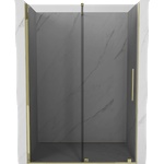 Mexen Velar плъзгащи се душ врати 140 cm, графит, златни - 871-140-000-41-50 (871-140-000-41-50)