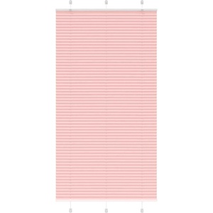 vidaXL Плисирана щора, розова, 110x200 см, ширина на плата 109, 4 см, полиестер (4015468)