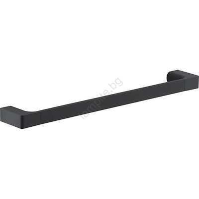 Gedy - Стенна закачалка за кърпи PIRENEI 6, 6x45 см матов черен (SH0106)