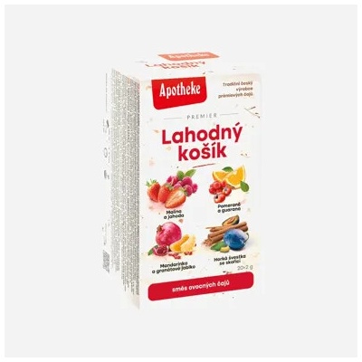APOTHEKE PREMIER Lahodný košík ovocný čaj 4 druhy 20 x 2 g