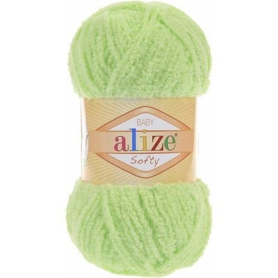 Plyšová příze Alize Softy - světle zelená 41