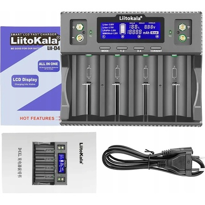 LiitoKala Lii-D4XL Univerzální chytrá nabíječka baterií