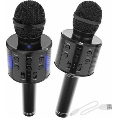 Karaoke bluetooth mikrofón Černá