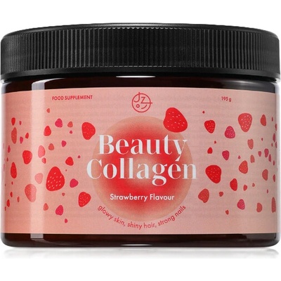 Jíme zdravě Beauty Collagen kolagén s kyselinou hyalurónovou Strawberry 195 g