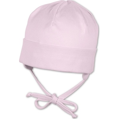Sterntaler čepice baby bavlněný jerzey zavazovací UV 15 1501400 růžová