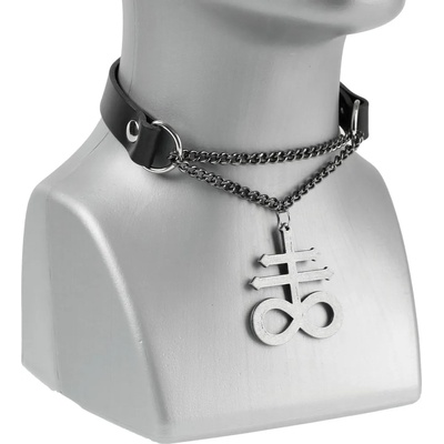 Leather & steel fashion Колие/чокър Leviathan - LSF9 24